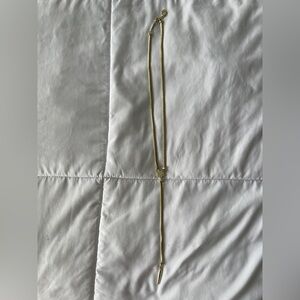 Kendra Scott Gold Necklace with White Pendent